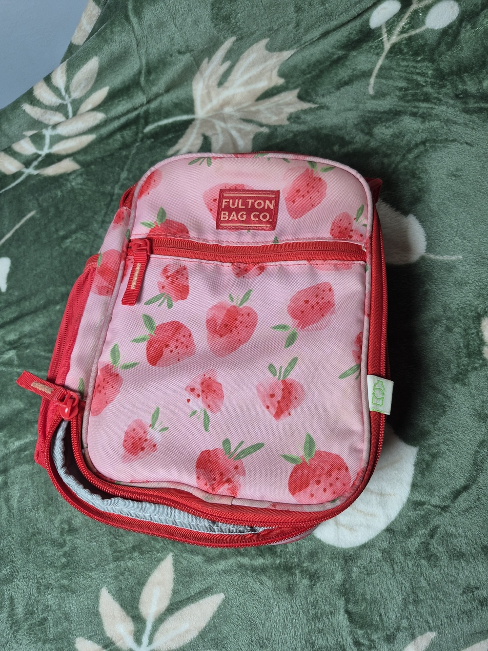 Kids Pink Strawberry Lunch Bag